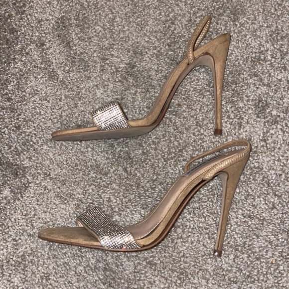Steven Madden, size 9, Fierce Rhinestone Slingback Heeled Sandals - Picture 2 of 5